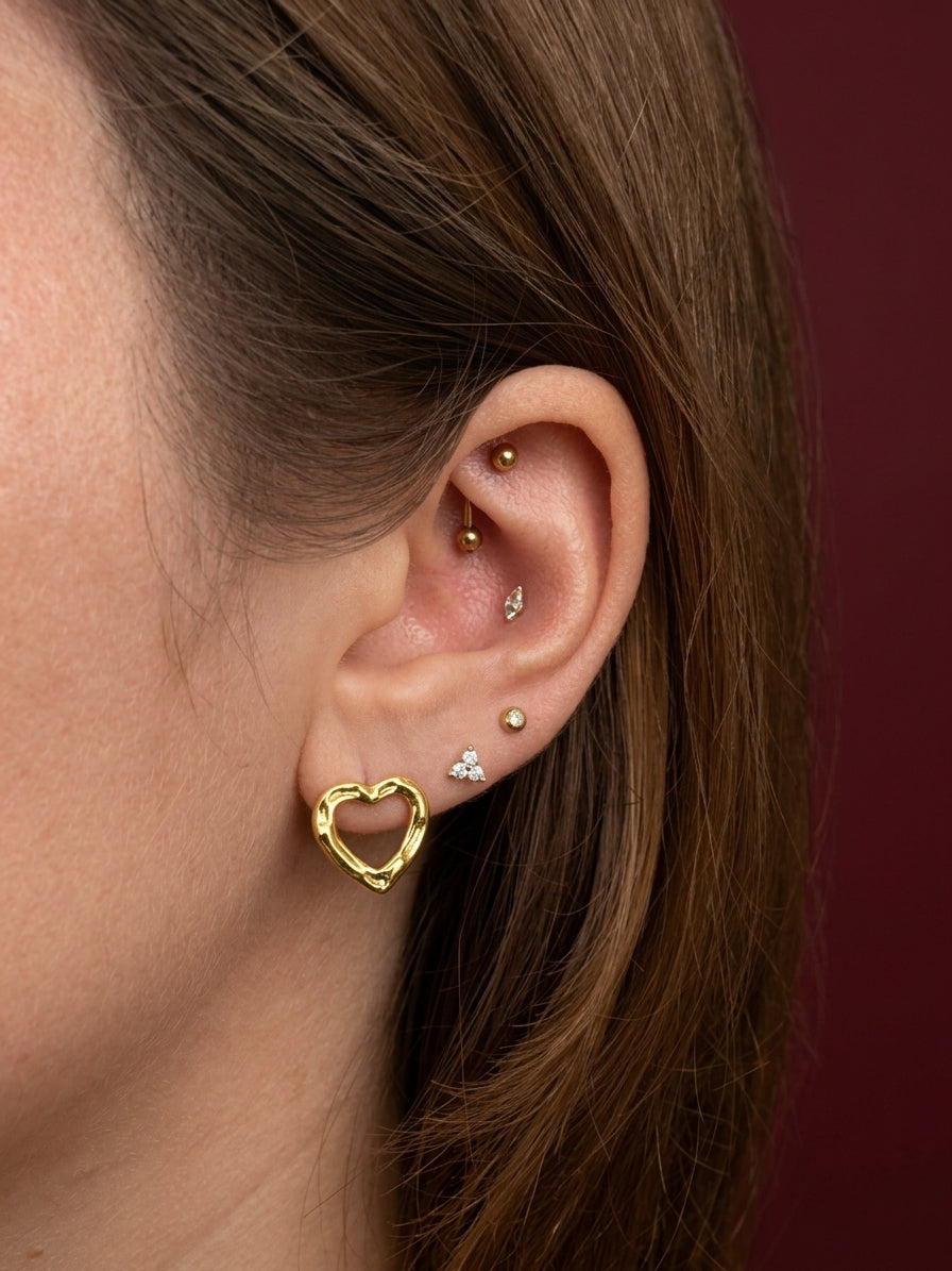 Twin Heart Earrings