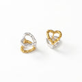 Twin Heart Earrings